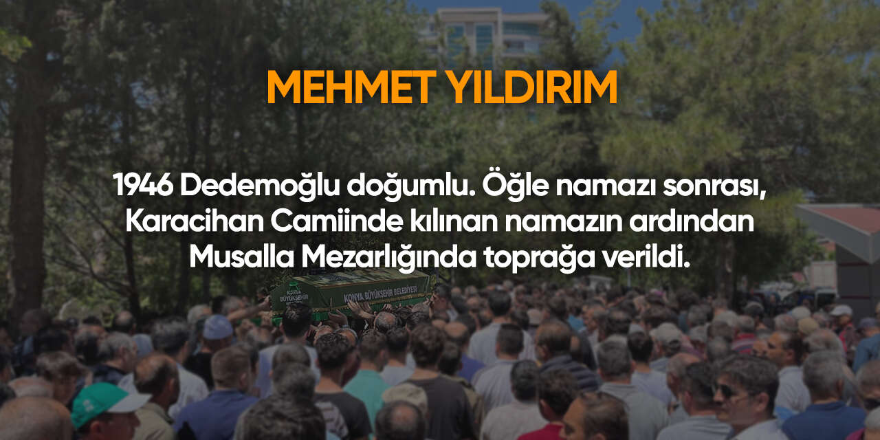 Konya'da bugün vefat edenler | 31 Aralık 2025 10